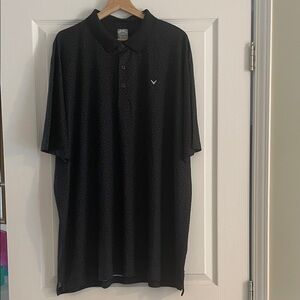 Callaway Big & Tall Opti Dri Dark Blue Polo Shirt, size XXL